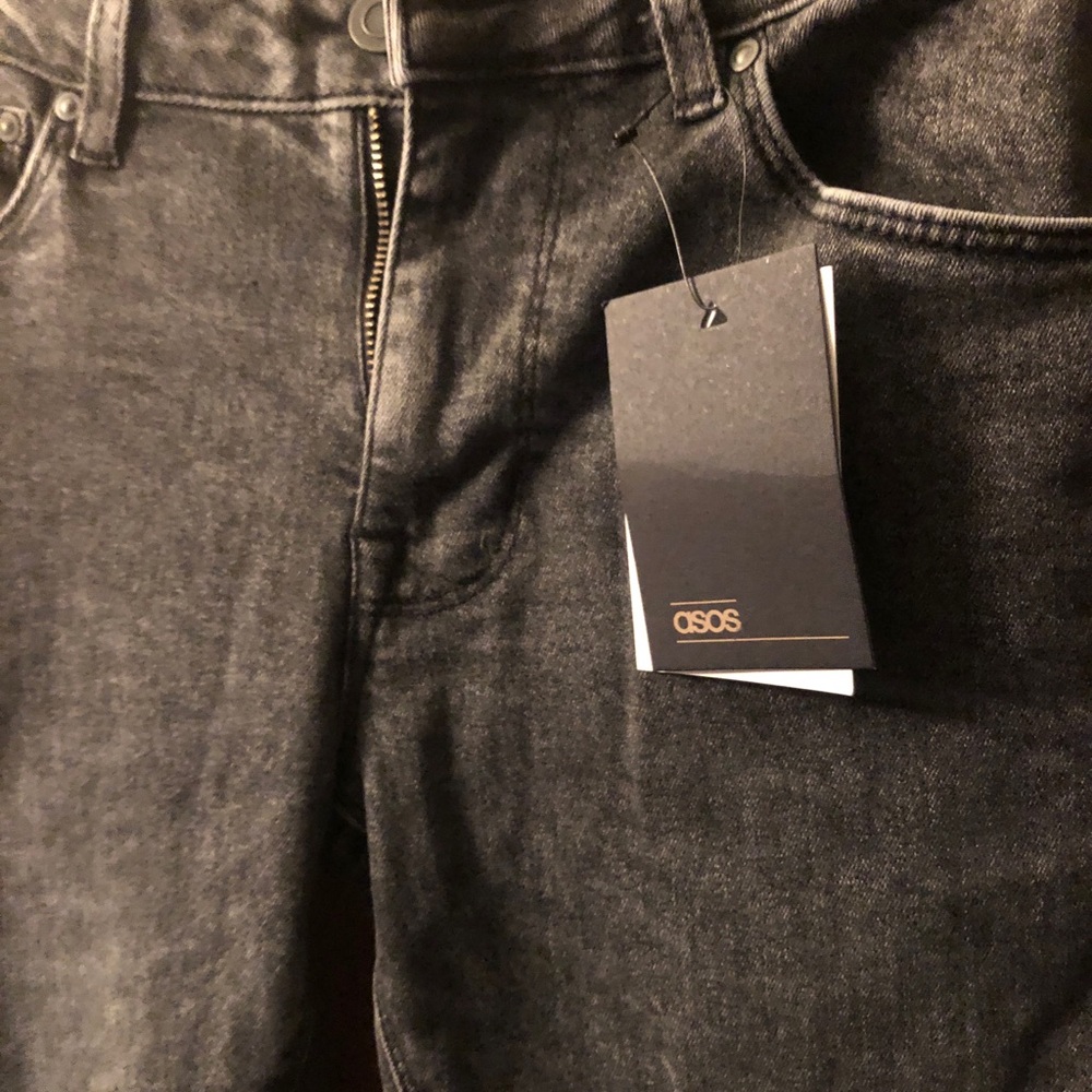 ASOS Extreme Super Skinny Jeans In Washed Black